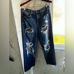 American Eagle distressed jeans with comfort waist band